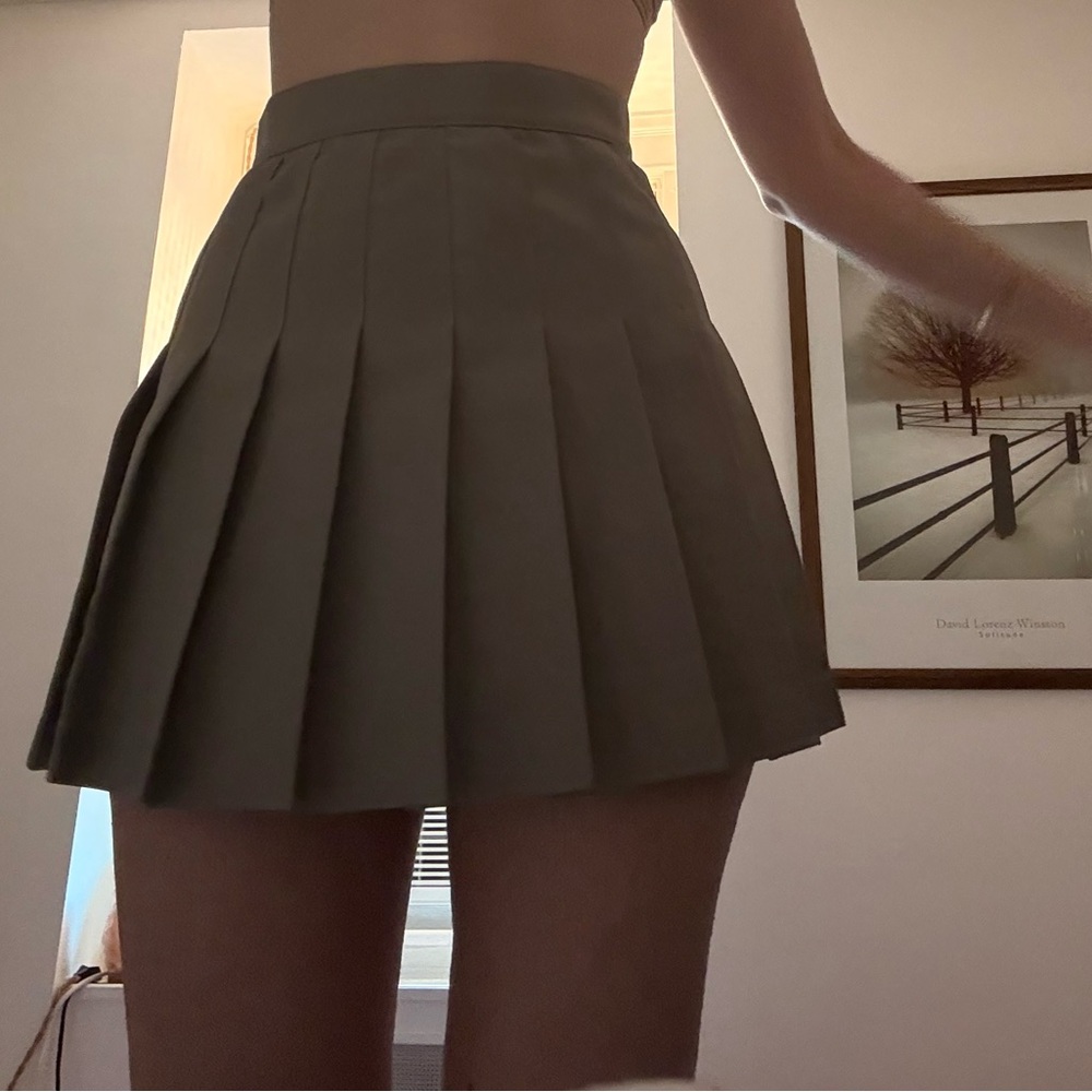 Los Angeles Apparel Pleated gray tennis Skirt